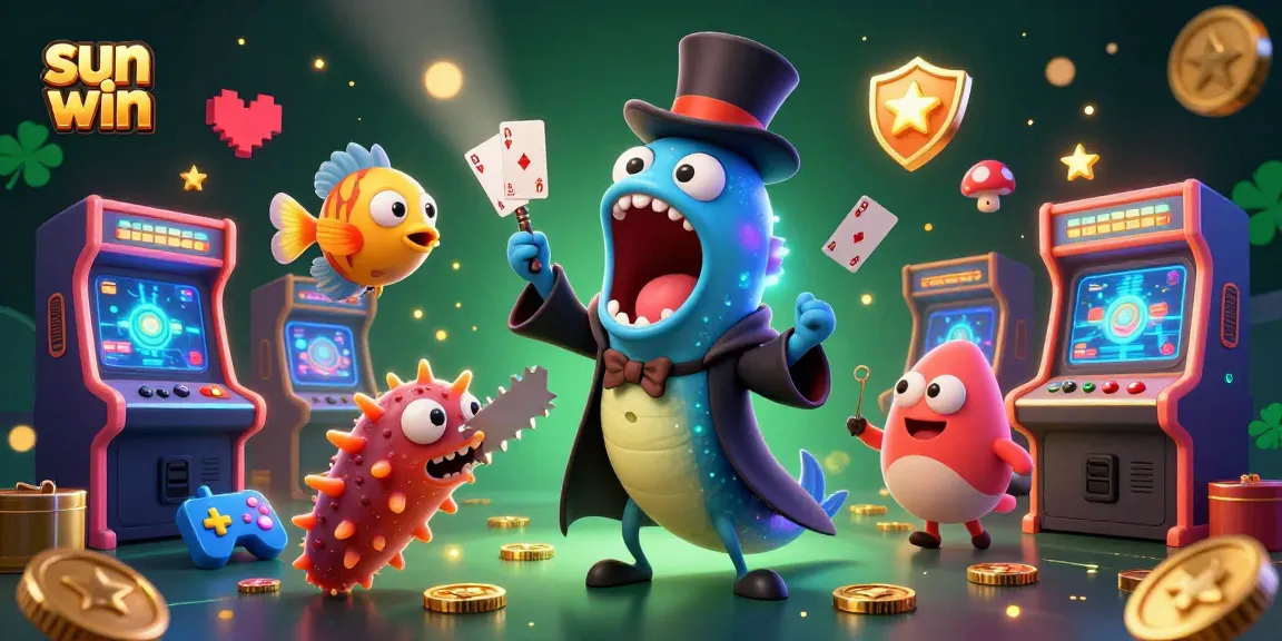Exciting sun win magic act featuring bioluminescent sea characters creating winning opportunities.