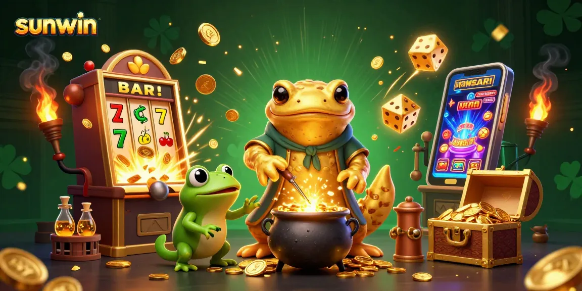 Experience the excitement of sunwin with golden alchemy, slot machines, and casino games bursting with action.