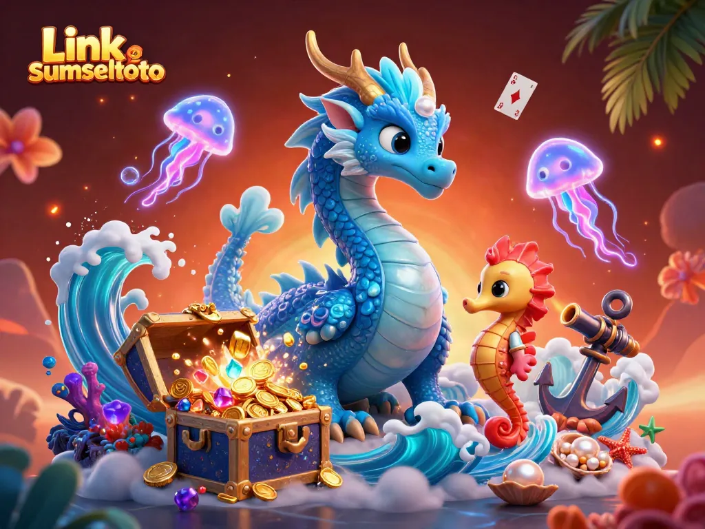 Experience thrilling casino adventures with Link sumseltoto in this vibrant underwater scene.