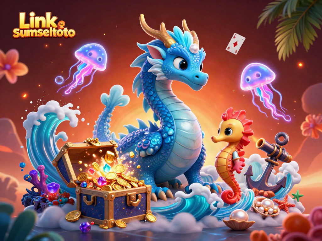 Experience thrilling casino adventures with Link sumseltoto in this vibrant underwater scene.
