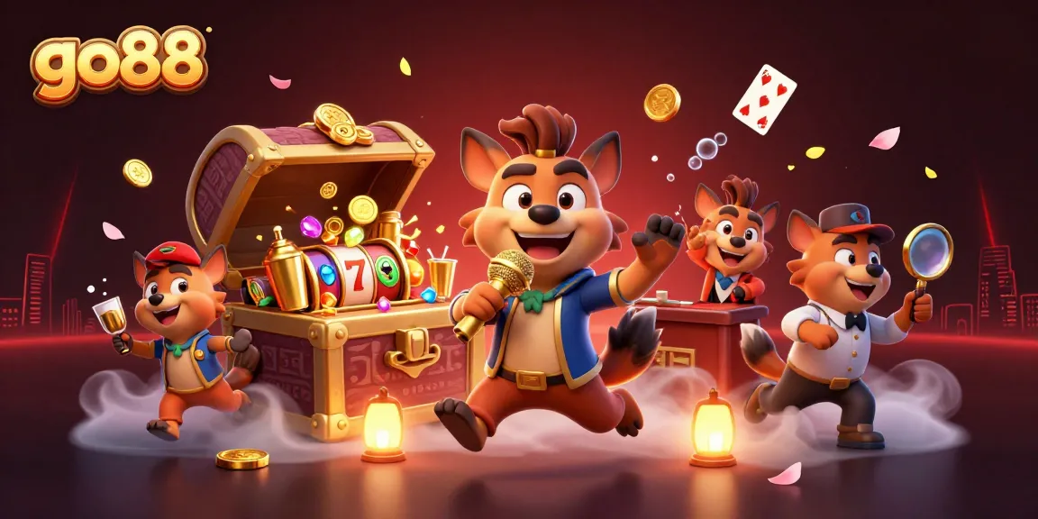 Experience the excitement of go88 as hyenas run a comedy casino club packed with adventure.